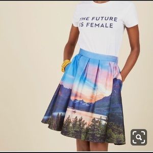 ModCloth Glacier National Park Skirt
